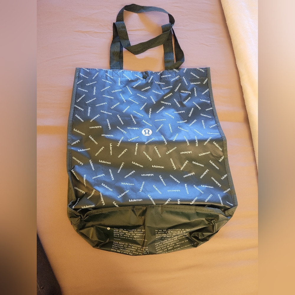 lululemon athletica Patterned Black Tote